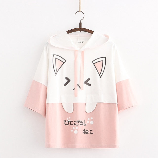 Harajuku Kawaii Cat Ear Hoodie