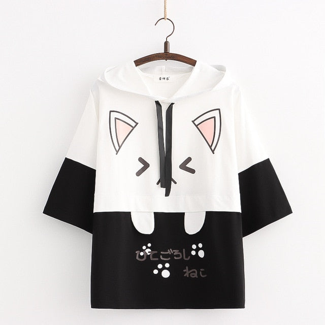 Harajuku Kawaii Cat Ear Hoodie