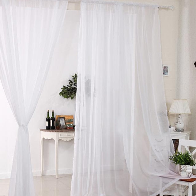 Cute Pink Window Curtain Hollowed Out Stars for Bedroom