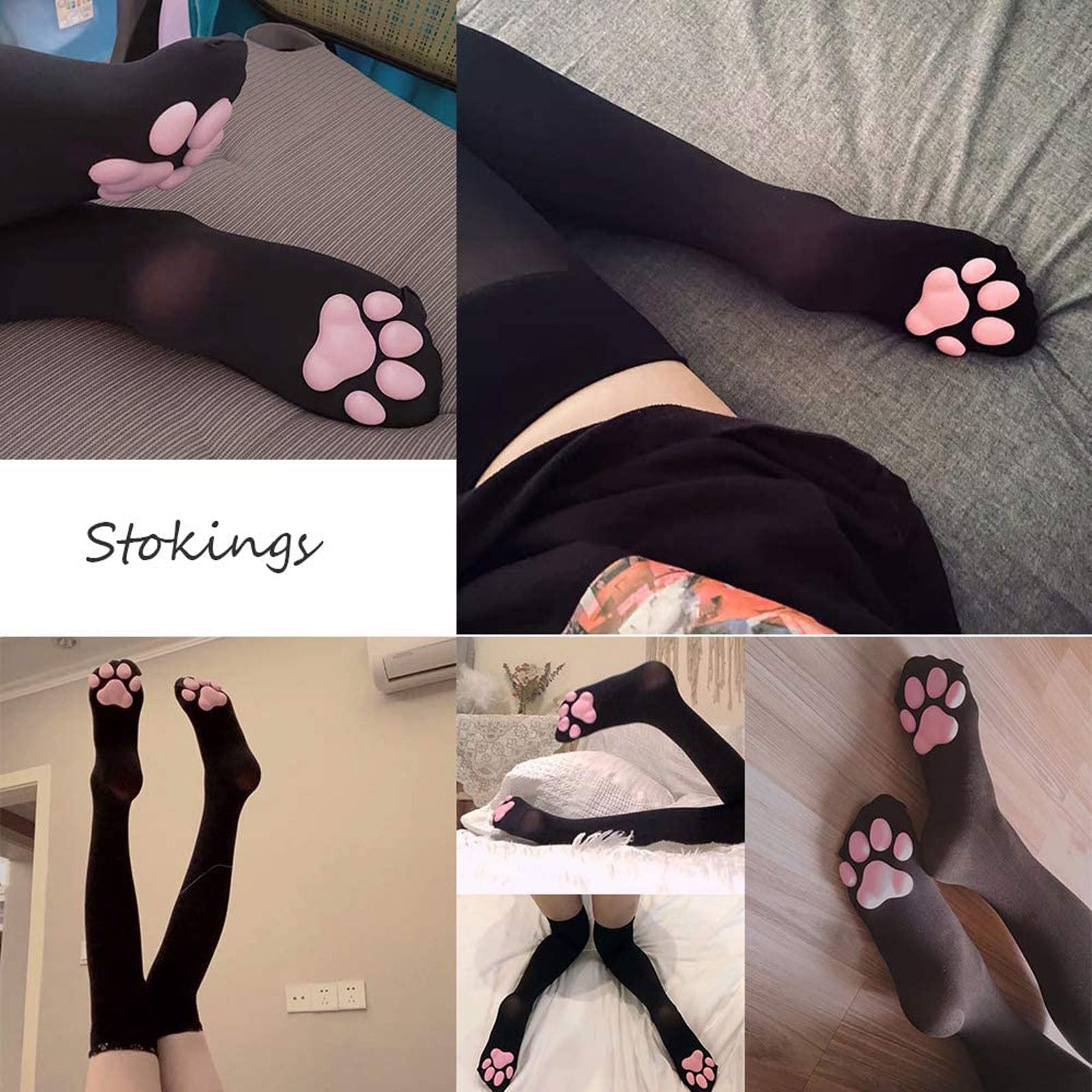 Kawaii 3D Cat Claw Socks