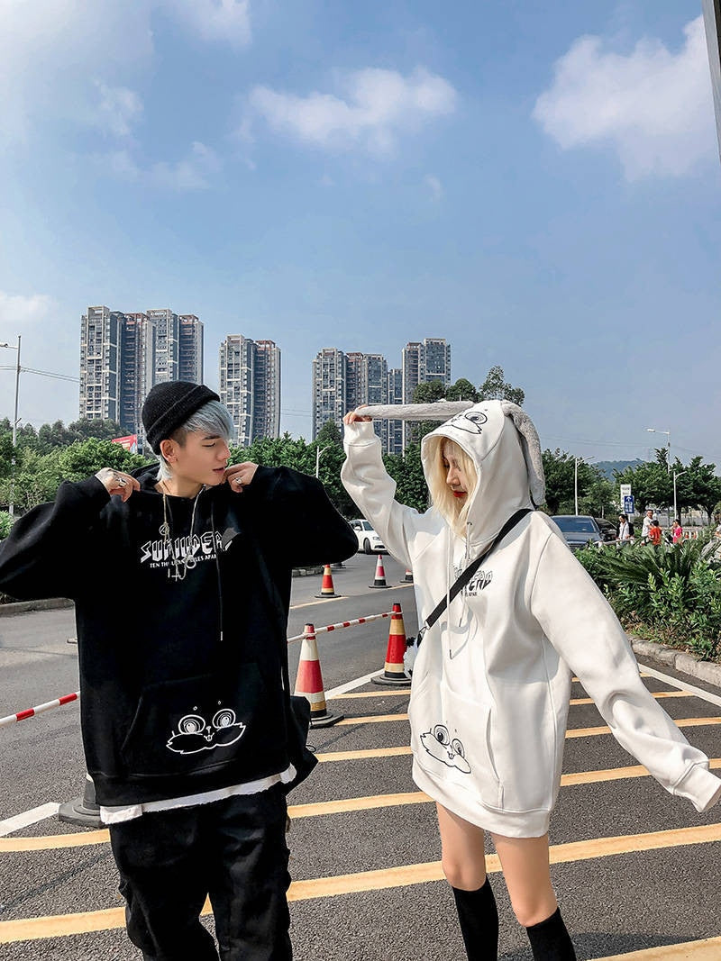 Kawaii Bunny Couple Hoodie