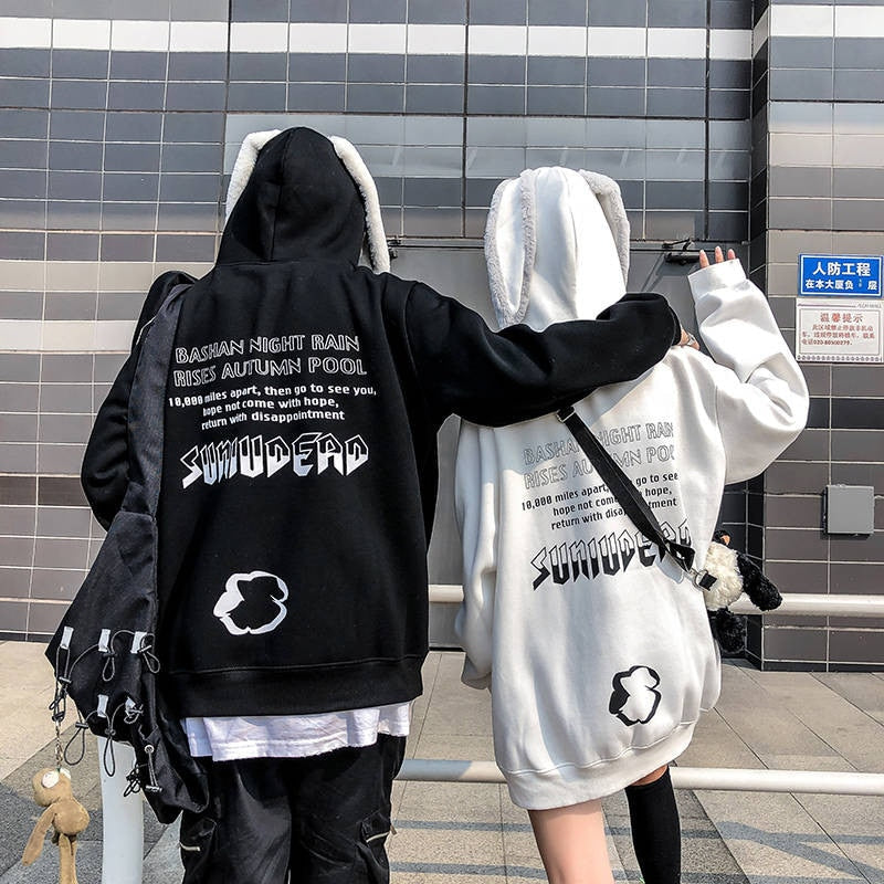 Kawaii Bunny Couple Hoodie