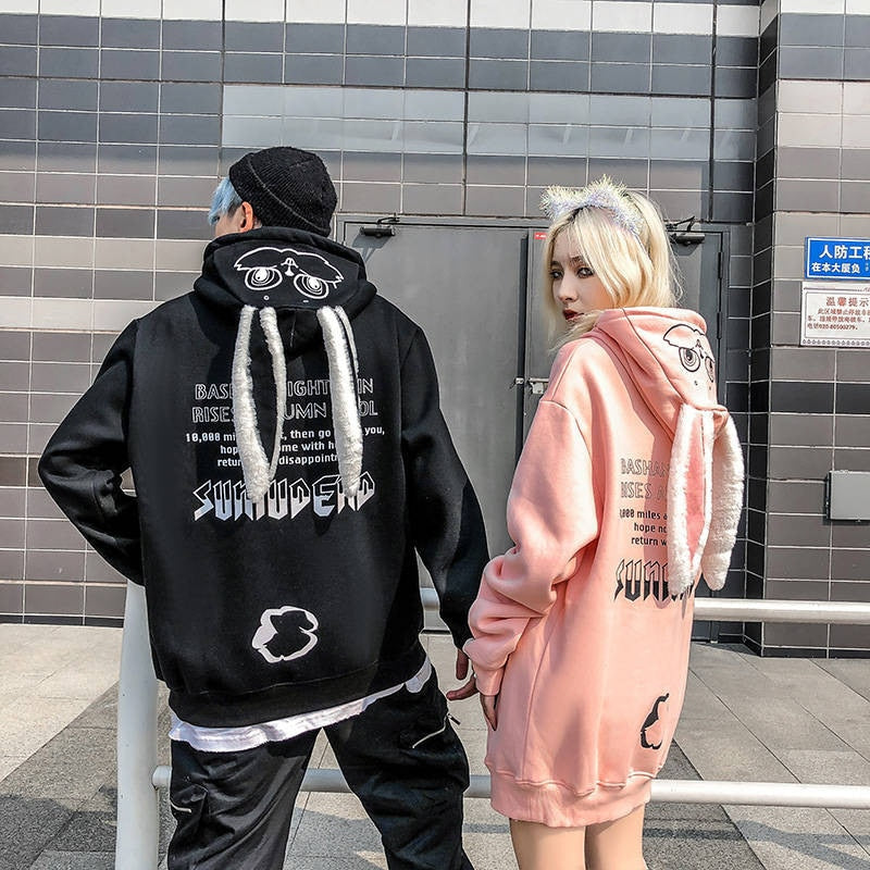 Kawaii Bunny Couple Hoodie