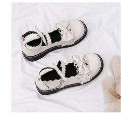 Cute Cross Straps Bow Mary Jane Shoes