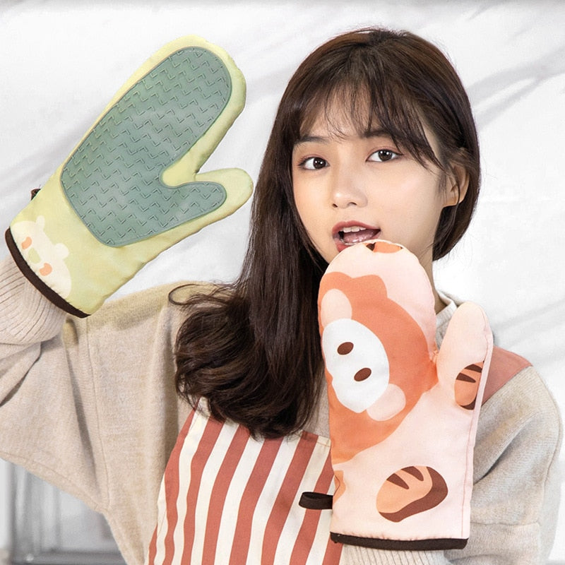 Kawaii Oven Silicone Gloves