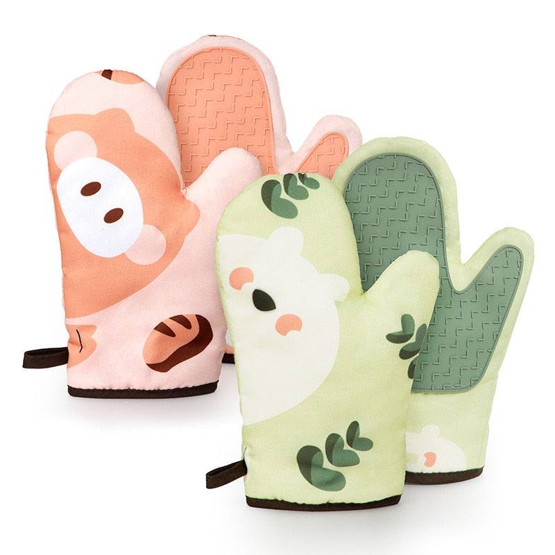 Kawaii Oven Silicone Gloves