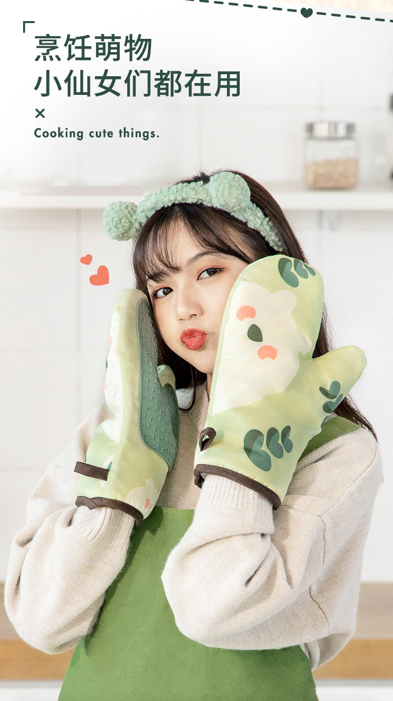 Kawaii Oven Silicone Gloves