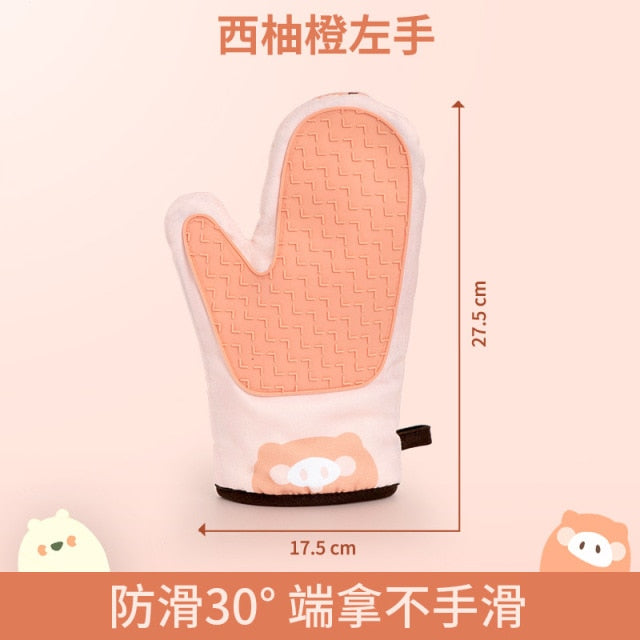 Kawaii Oven Silicone Gloves