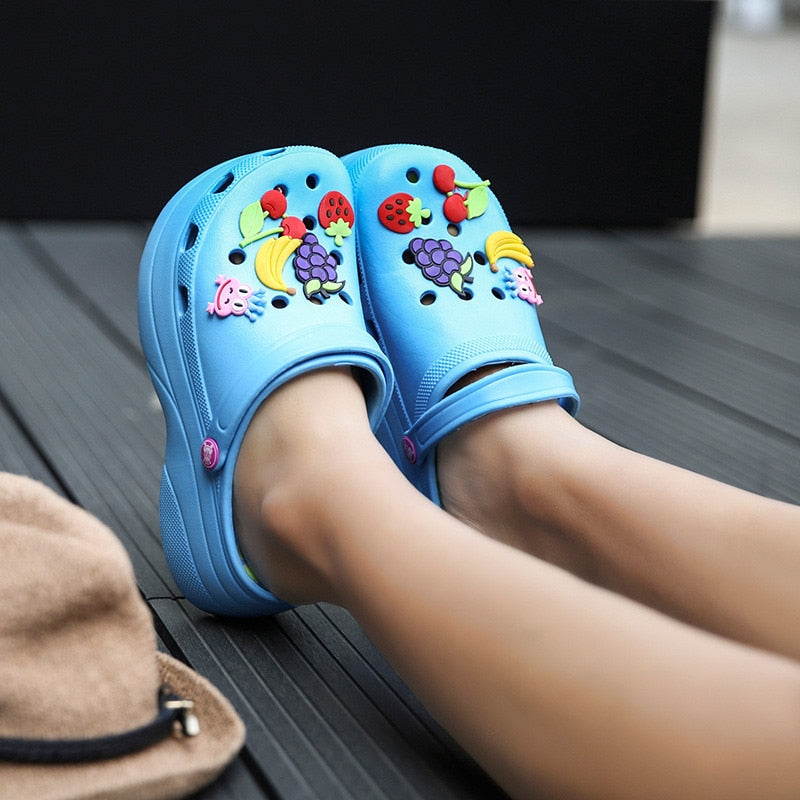 Cute Fruit Platform Sandals