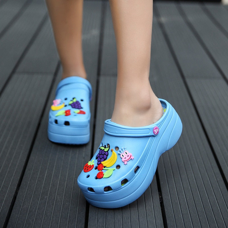 Cute Fruit Platform Sandals