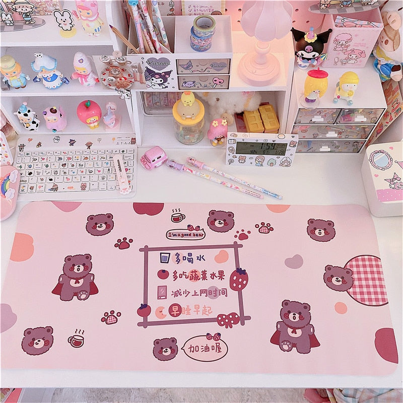 Japanese Kawaii Cute Bunny Desktop Mat