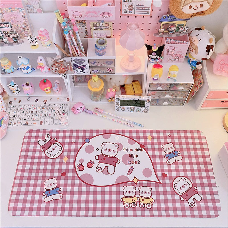 Japanese Kawaii Cute Bunny Desktop Mat