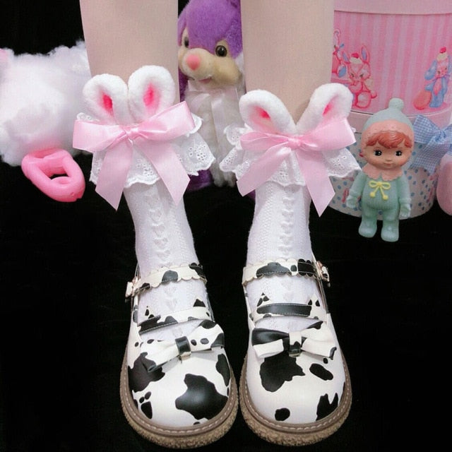 Japanese Kawaii Girl Bowknot Socks