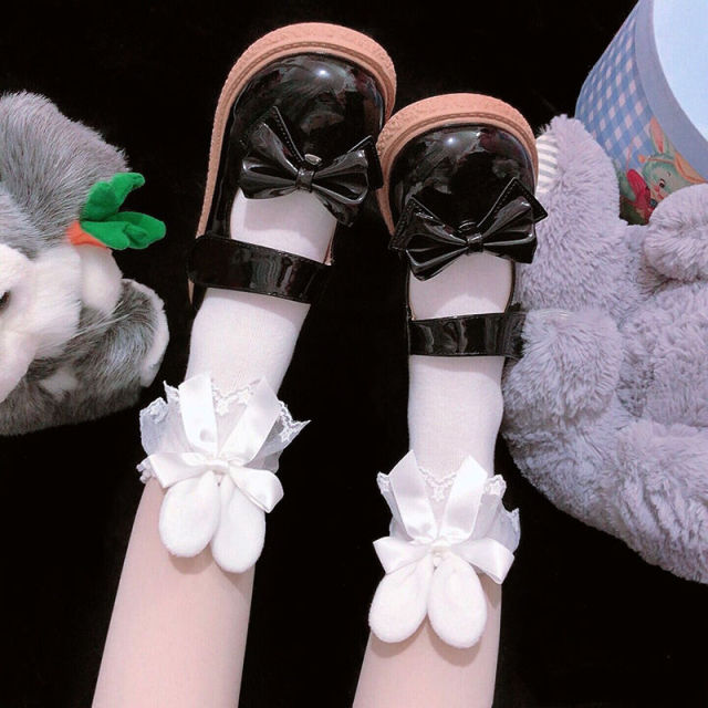 Japanese Kawaii Girl Bowknot Socks