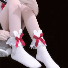 Japanese Kawaii Girl Bowknot Socks