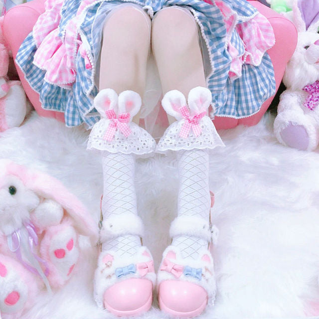 Japanese Kawaii Girl Bowknot Socks