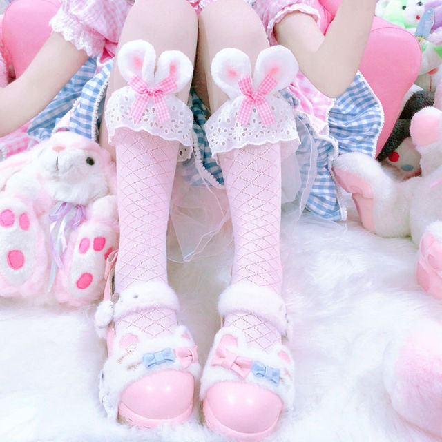 Japanese Kawaii Girl Bowknot Socks