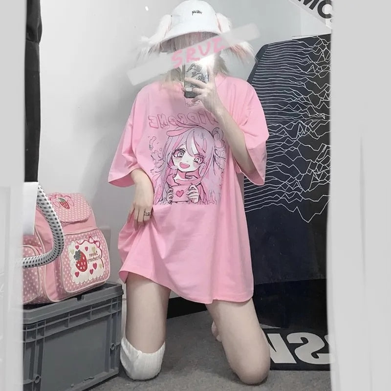 Harajuku Aesthetic Long T-shirt