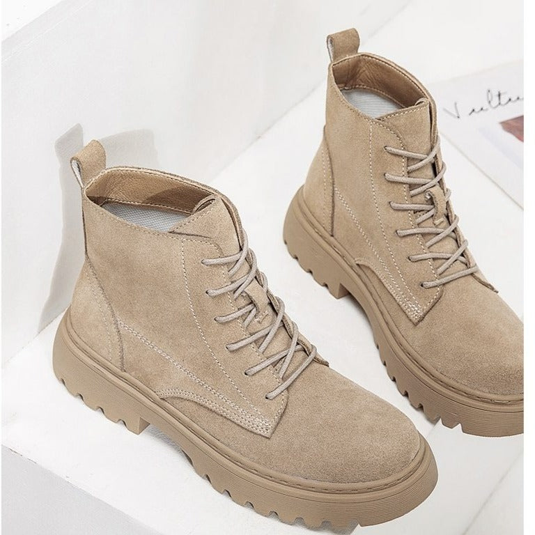 Suede Leather Ankle Boots