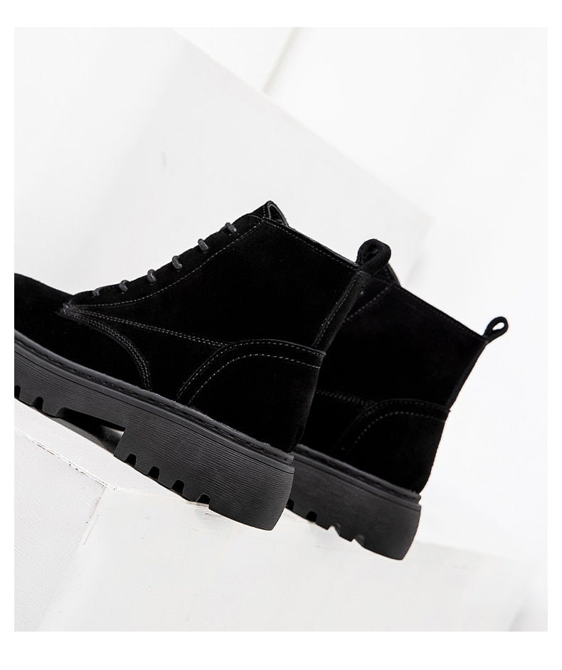 Suede Leather Ankle Boots