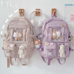 Cute Large-capacity School Soft Girl Backpack