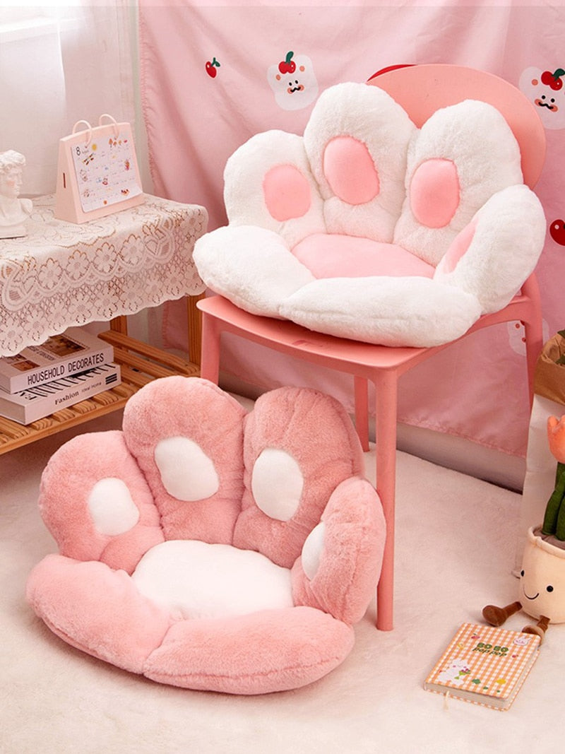 Kawaii Cat Paw Cushion Plush Pillow