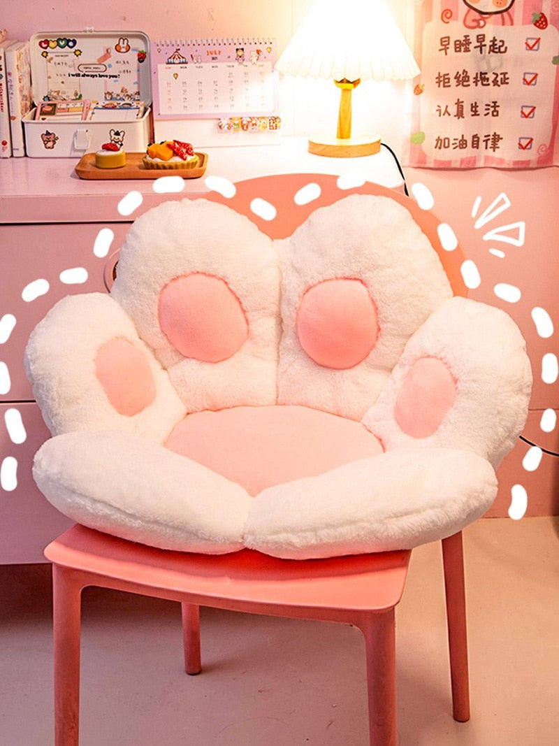 Kawaii Cat Paw Cushion Plush Pillow