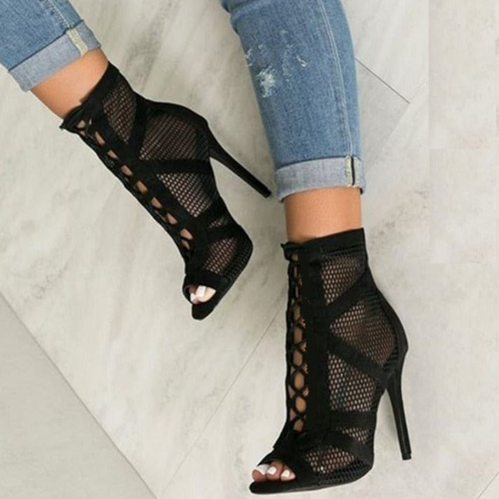 Basic Sandals Boots Pumps Mesh Lace-Up Shoes