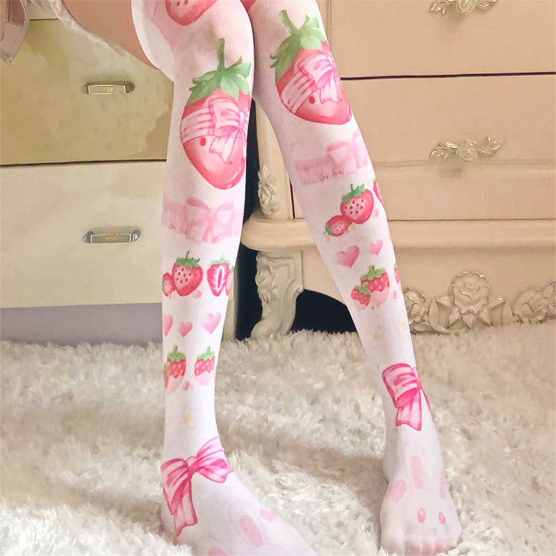 Harajuku Kawaii Strawberry Socks