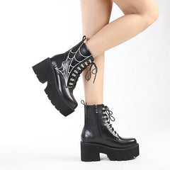 Chunky Platform Zipper Ankle Boot