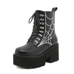 Chunky Platform Zipper Ankle Boot