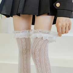 Lace College Style Ultra-thin Stockings