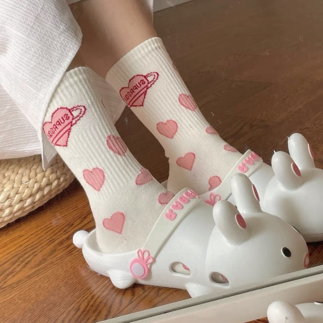 Ins Tide Love Cute Cotton Socks