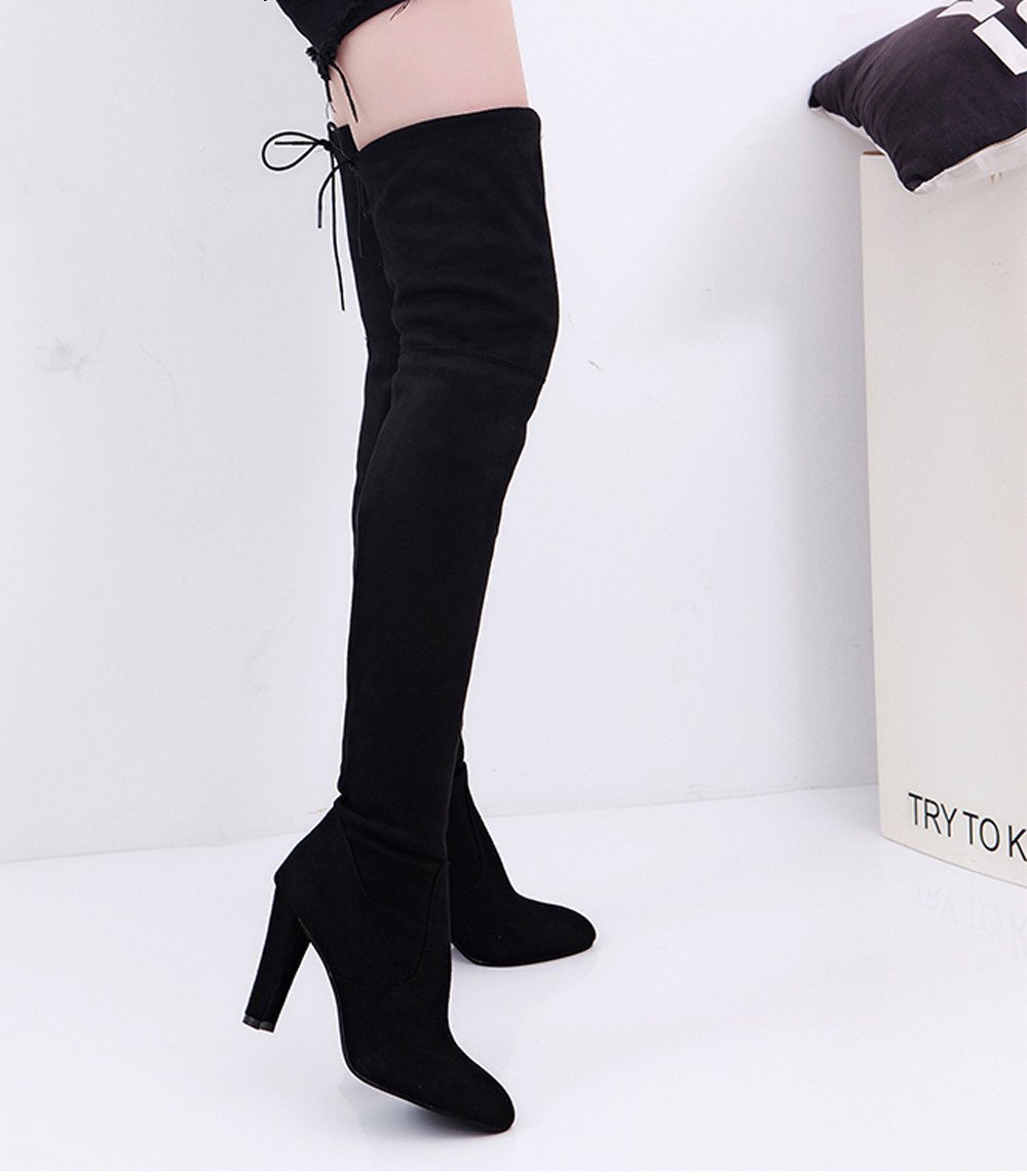 Slim Thigh High Boots for Slim Warm Shoes for Women