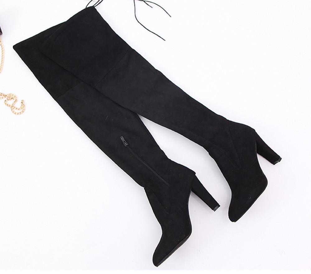 Slim Thigh High Boots for Slim Warm Shoes for Women