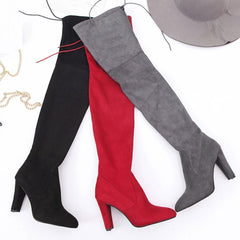 Slim Thigh High Boots for Slim Warm Shoes for Women