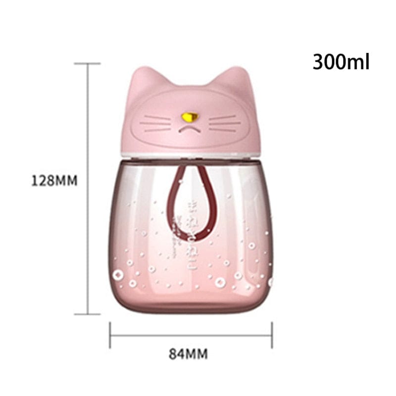 Kawaii Sakura Cat Small Water Bottle