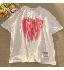 Heart Couple T-shirt Oversize