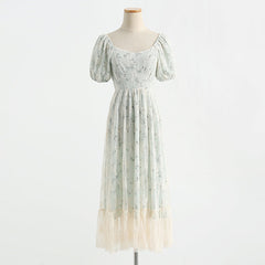 Vintage Style Cottagecore Lace Dress