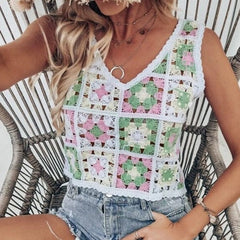 Delia Crochet Crop Top