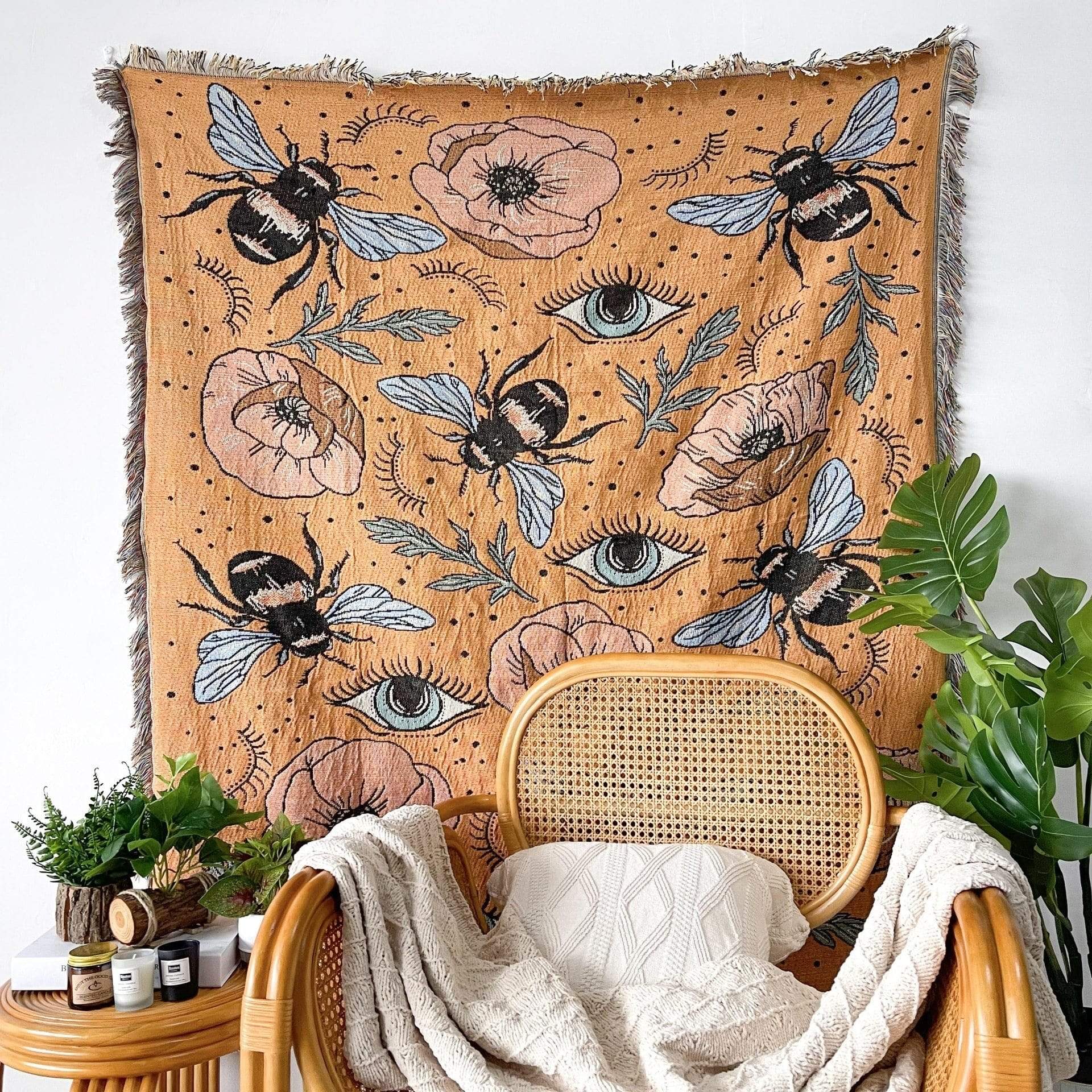 Cute Bees Throw