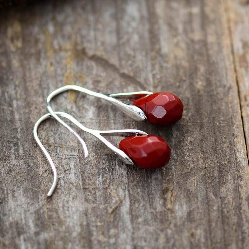 Vintage Natural Stone Earrings