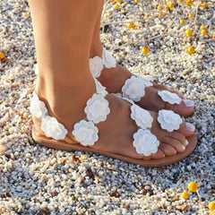Floral Flat Sandals