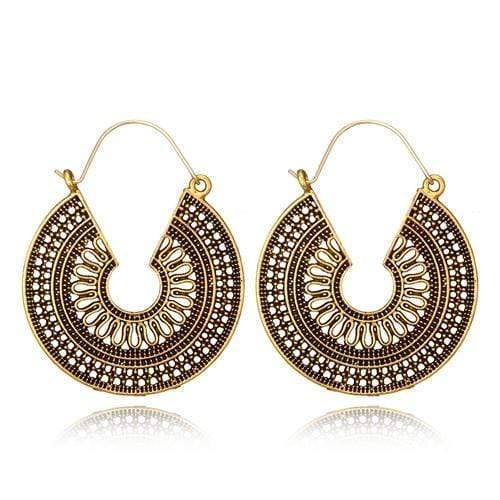 Hollow Flower Dangle Earrings