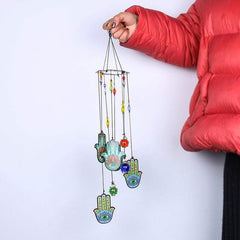 Hamsa Hand Suncatcher Wind Chime