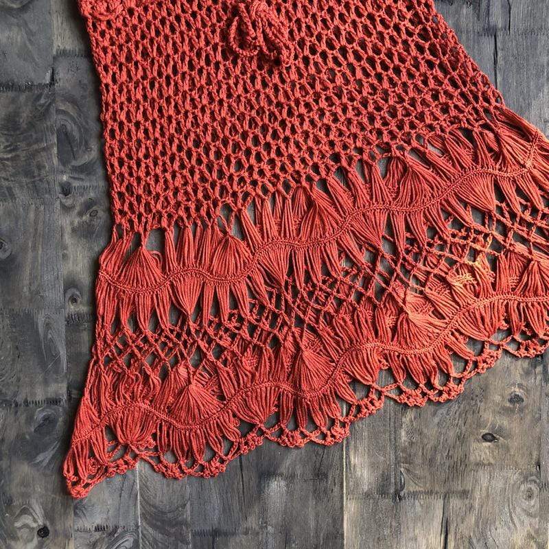 Hand Woven Boho Mini Skirt