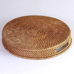 Hand-Woven Rattan Tray