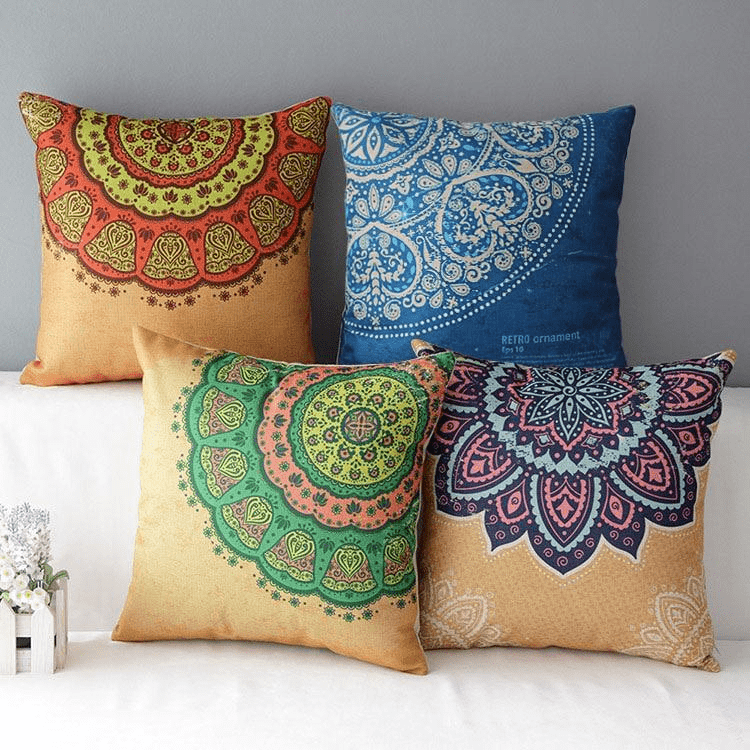 Floral Mandala Pillow Cases - 8 designs