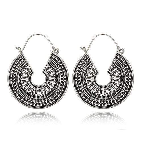 Hollow Flower Dangle Earrings