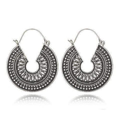 Hollow Flower Dangle Earrings